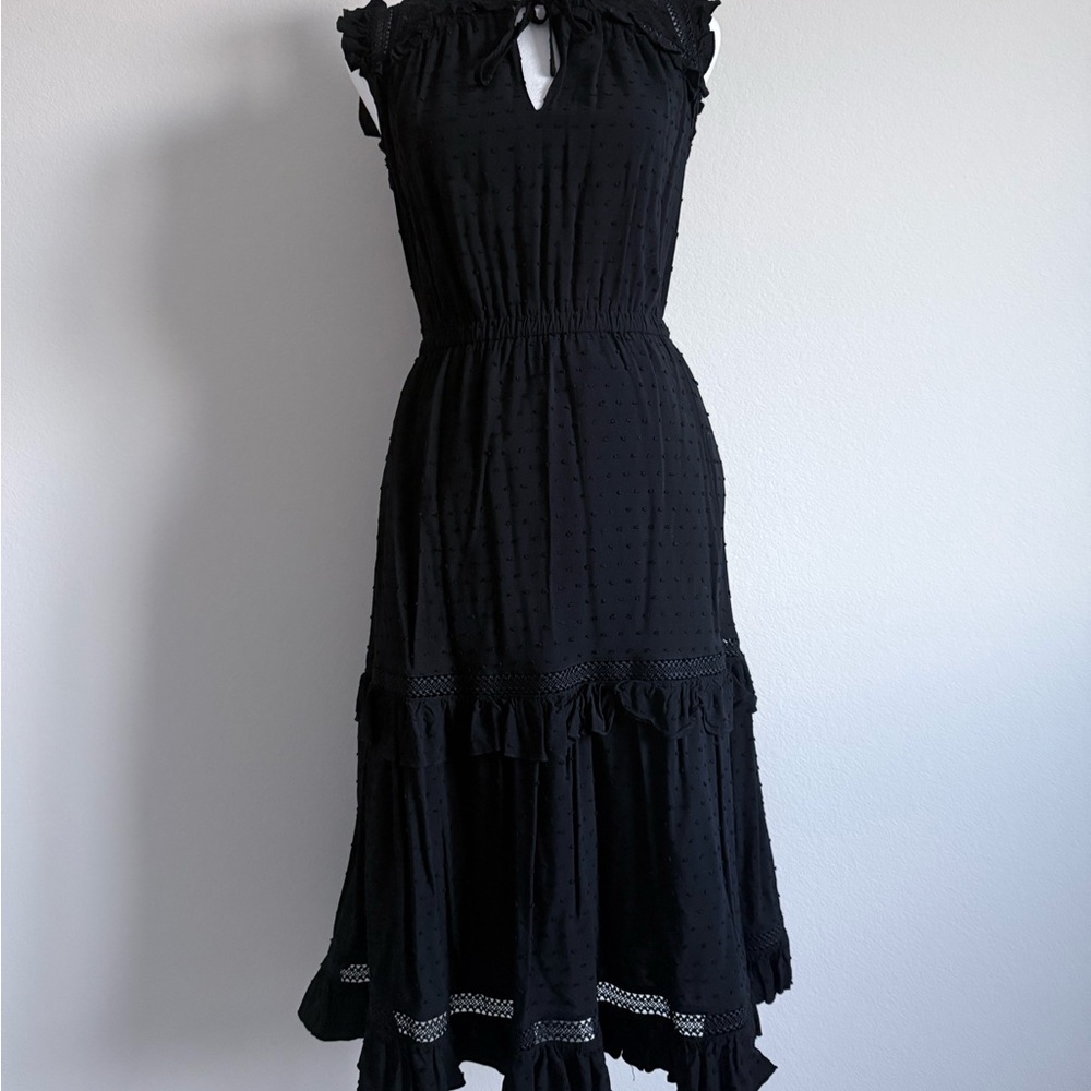 Kate Spade - Elegant Black Midi Dress
